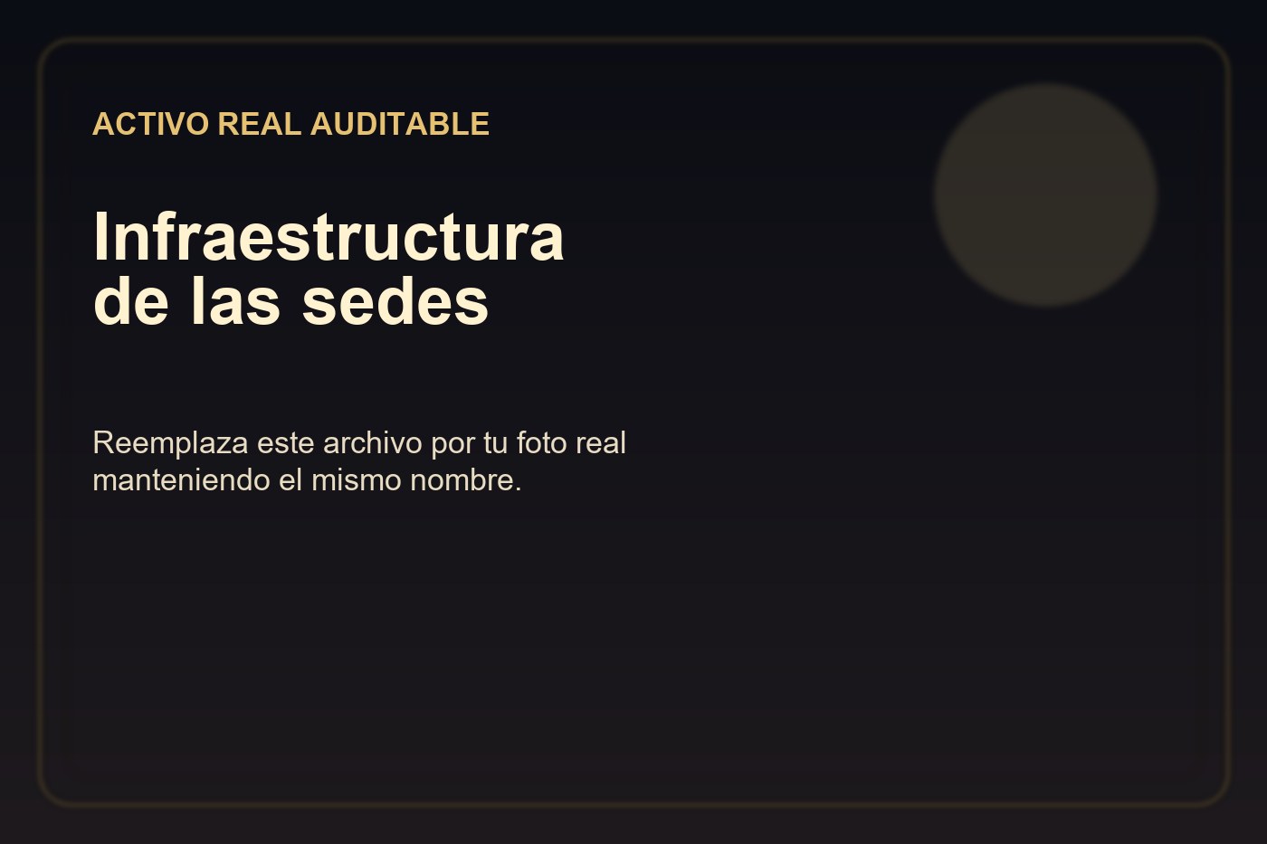 Foto de infraestructura de las sedes