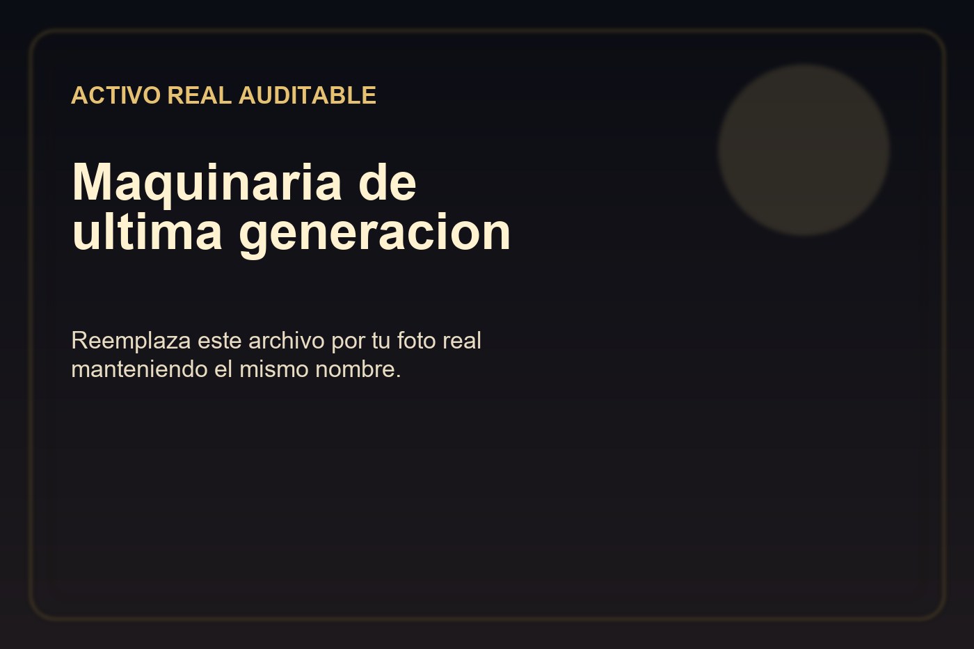 Foto de maquinaria de ultima generacion